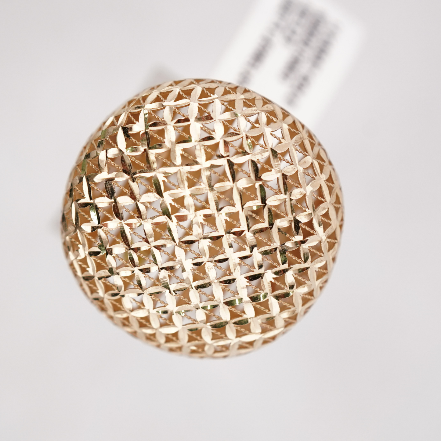 Gold Ring with Patterned Surface