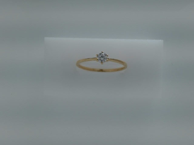 14k Yellow Gold Women's Wedding Ring 1.4g