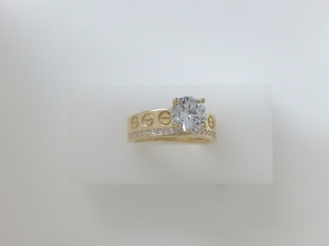 14k Yellow Gold Women's Wedding Ring 4g