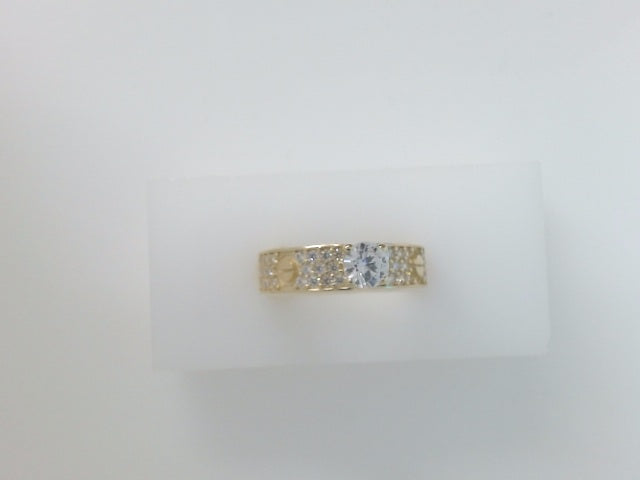 14k Yellow Gold Women's Wedding Ring 4.2g