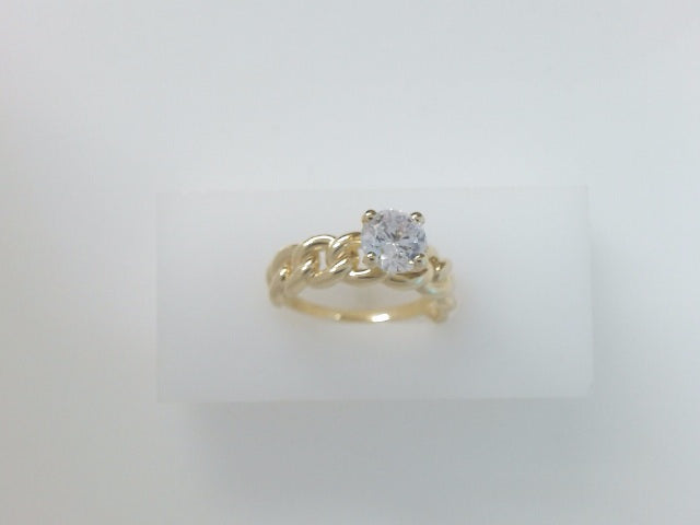 14k Yellow Gold Women's Wedding Ring 4.2g