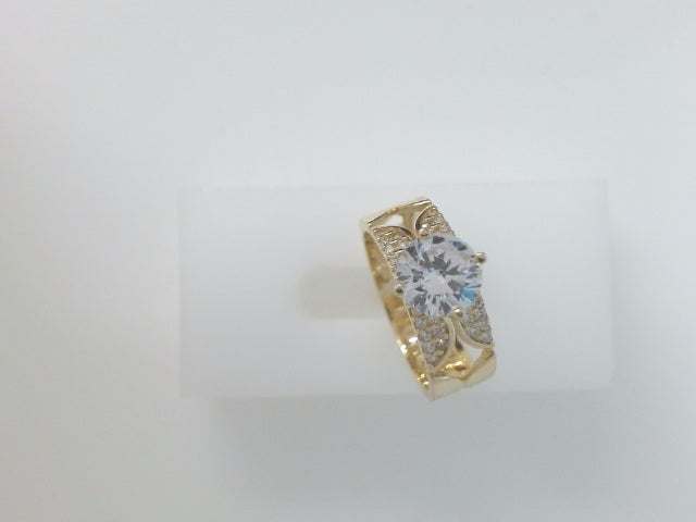 14k Yellow Gold Women's Wedding Ring 5.3g