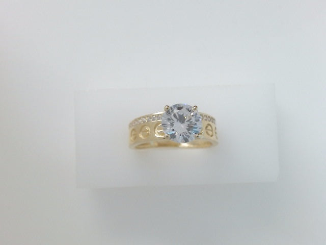 14k Yellow Gold Women's Wedding Ring 4.2g