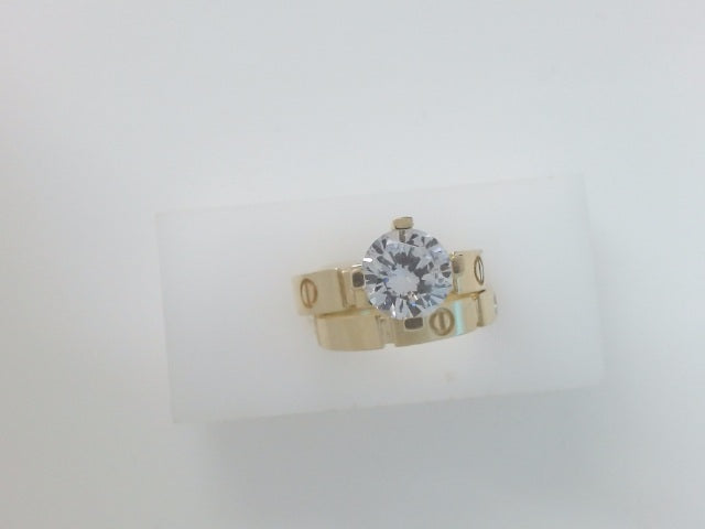 14k Yellow Gold Women's Wedding Ring 8.8g