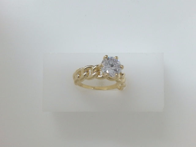 14k Yellow Gold Women's Wedding Ring 4.9g