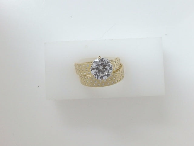 14k Yellow Gold Women's Wedding Ring 3.7g
