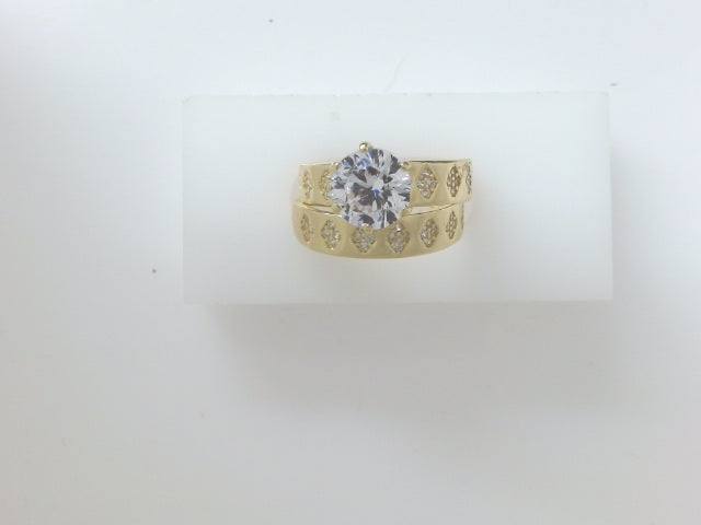 14k Yellow Gold Women's Wedding Ring 4.3g