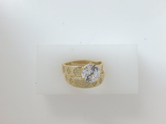 14k Yellow Gold Women's Wedding Ring 4.2g