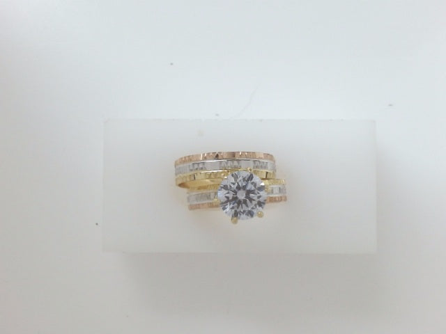 14k Yellow Gold Women's Wedding Ring 3.5g