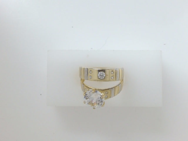14k Yellow Gold Women's Wedding Ring 4.1g
