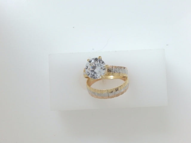 14k Yellow Gold Women's Wedding Ring 3.7g