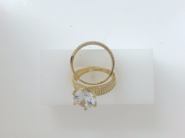 14k Yellow Gold Women's Wedding Ring 5.9g