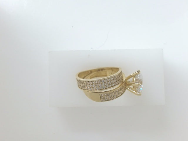 14k Yellow Gold Women's Wedding Ring 6.5g
