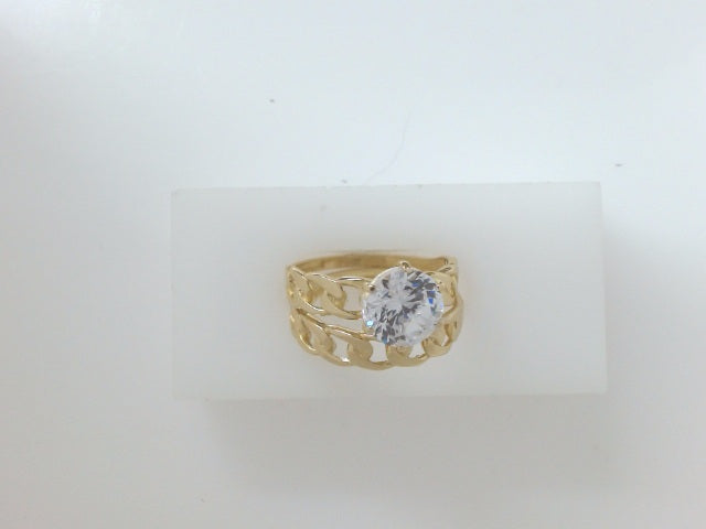 14k Yellow Gold Women's Wedding Ring 3.8g
