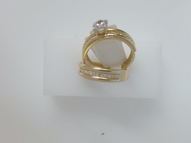 14k Yellow Gold Women's Wedding Ring 7.6g