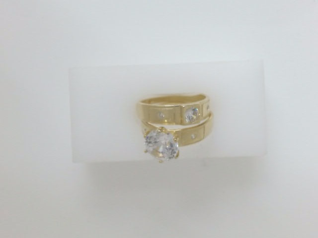 14k Yellow Gold Women's Wedding Ring 3.8g