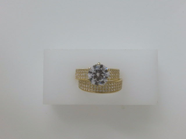 14k Yellow Gold Women's Wedding Ring 4.2g