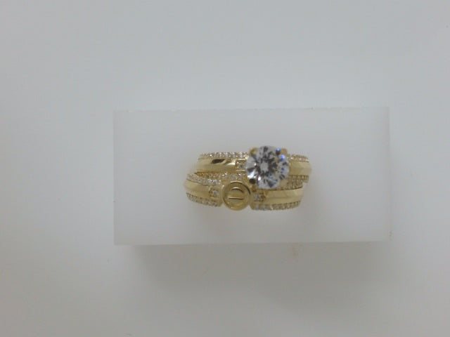 14k Yellow Gold Women's Wedding Ring 4.5g