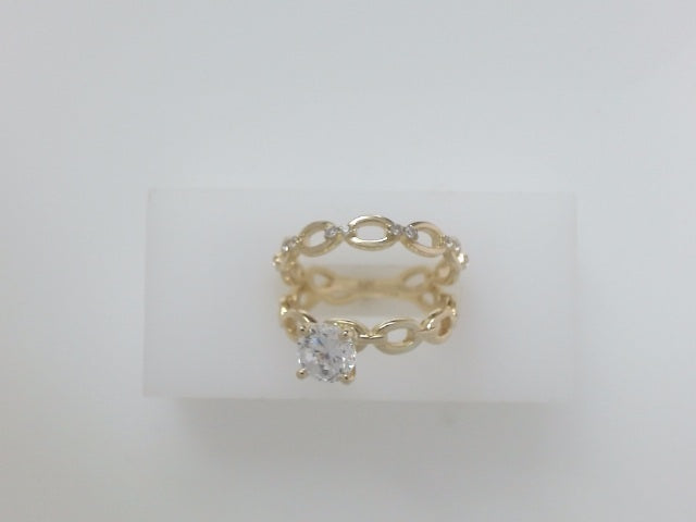 14k Yellow Gold Women's Wedding Ring 4.9g