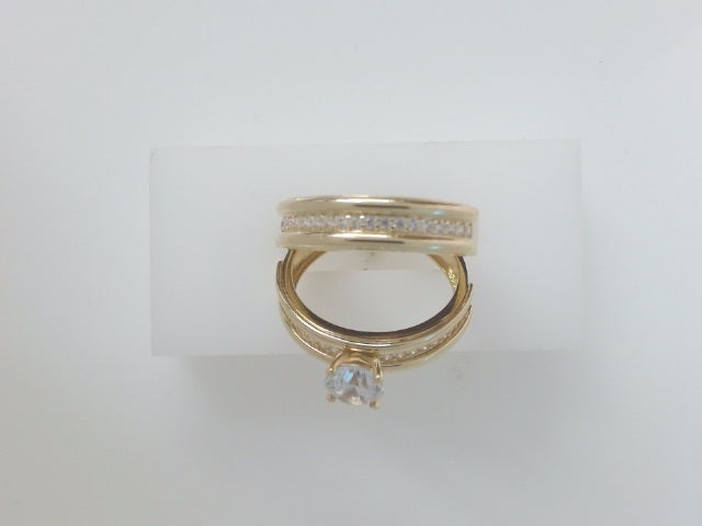 14k Yellow Gold Women's Wedding Ring 7.3g