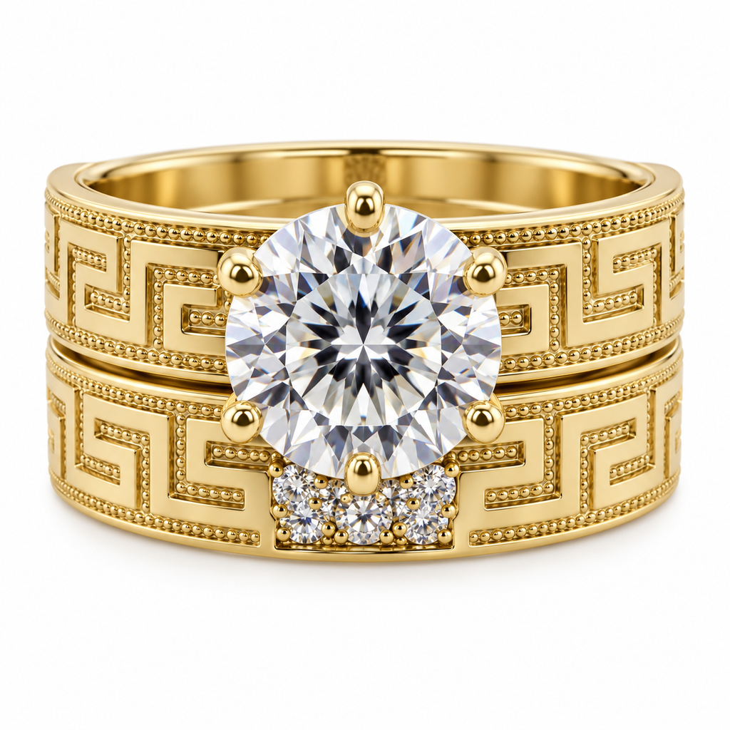 14 KT ANILLOS DE COMPROMISO DE MUJER