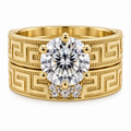 14 KT ANILLOS DE COMPROMISO DE MUJER
