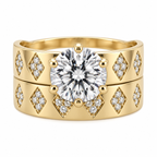 14 KT ANILLOS DE COMPROMISO DE MUJER
