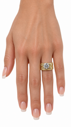 14 KT ANILLOS DE COMPROMISO DE MUJER