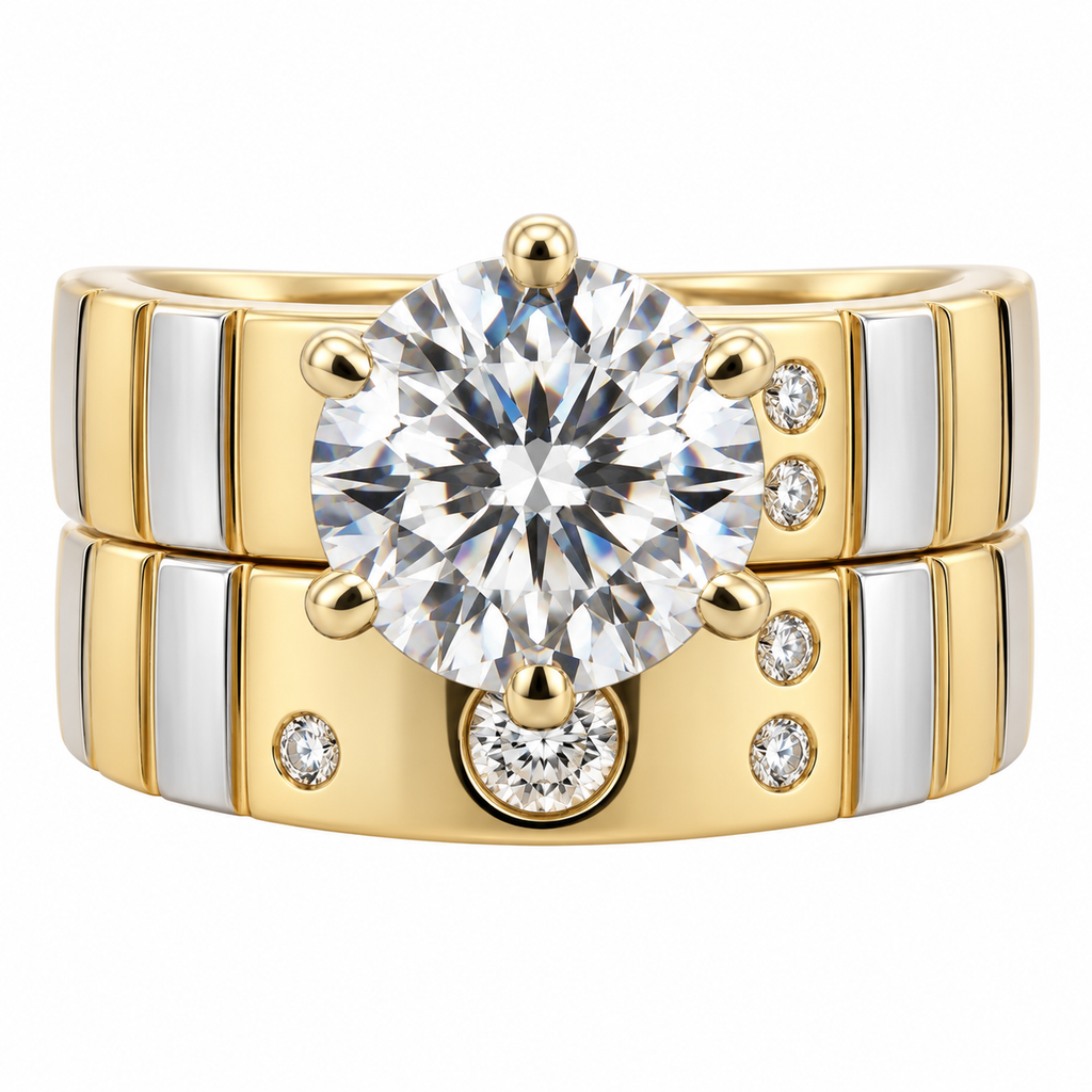 14 KT ANILLOS DE COMPROMISO DE MUJER