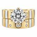 14 KT ANILLOS DE COMPROMISO DE MUJER