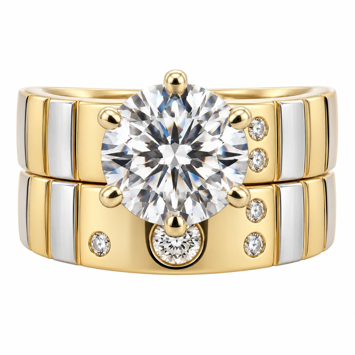 14 KT ANILLOS DE COMPROMISO DE MUJER