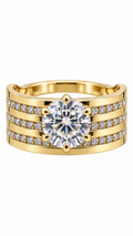 14 KT ANILLOS DE COMPROMISO DE MUJER