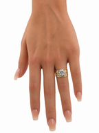 14 KT ANILLOS DE COMPROMISO DE MUJER