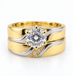 14 KT ANILLOS DE COMPROMISO DE MUJER