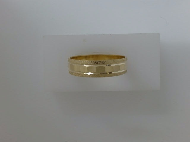 14k Yellow Gold Men's Wedding Ring 4.1g