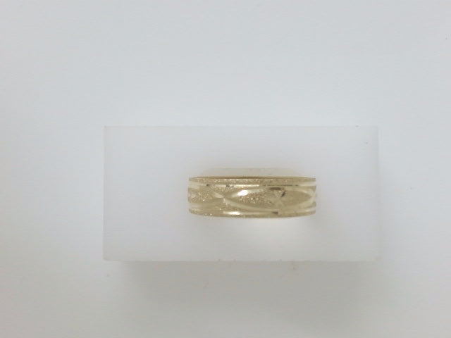 14k Yellow Gold Men's Wedding Ring 4g