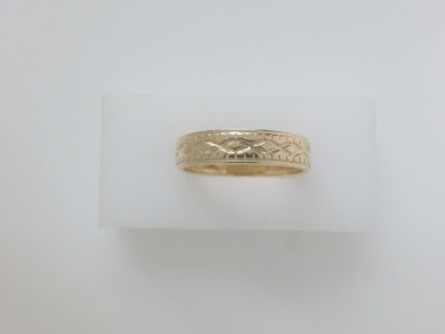 14k Yellow Gold Men's Wedding Ring 3.7g