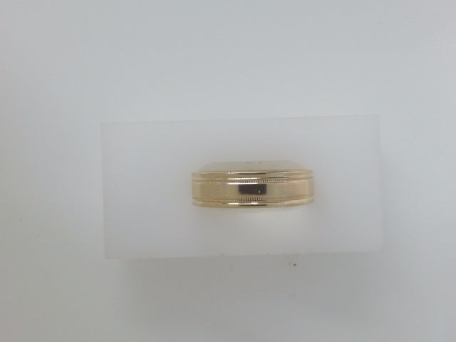 14k Yellow Gold Men's Wedding Ring 5.2g