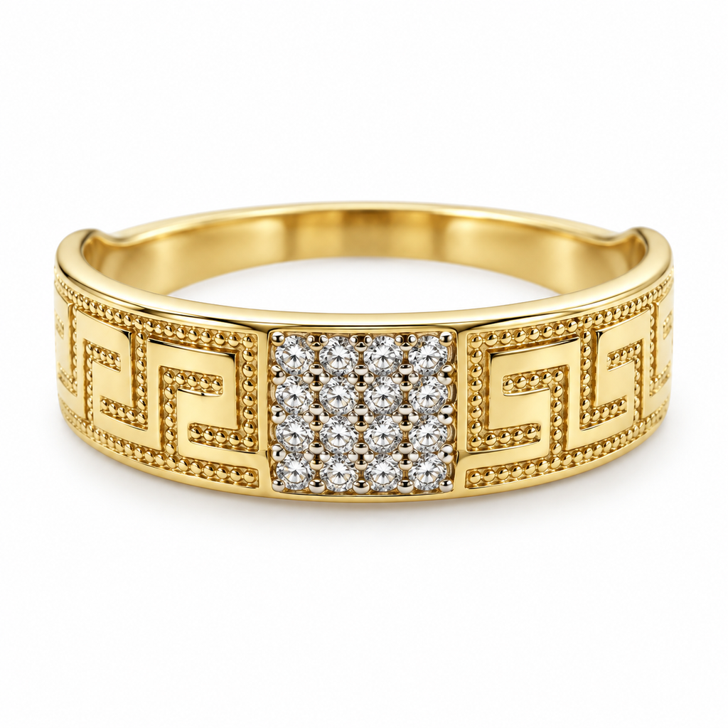 14 KT ANILLOS DE COMPROMISO DE HOMBRE