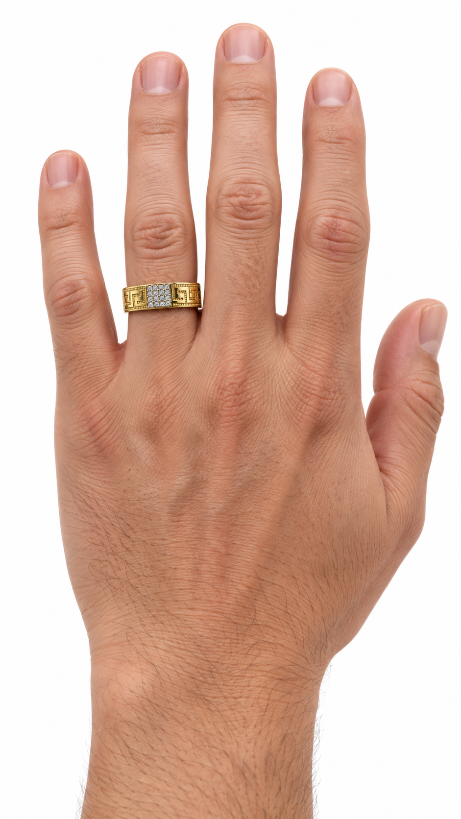 14 KT ANILLOS DE COMPROMISO DE HOMBRE
