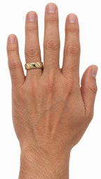 14 KT ANILLOS DE COMPROMISO DE HOMBRE