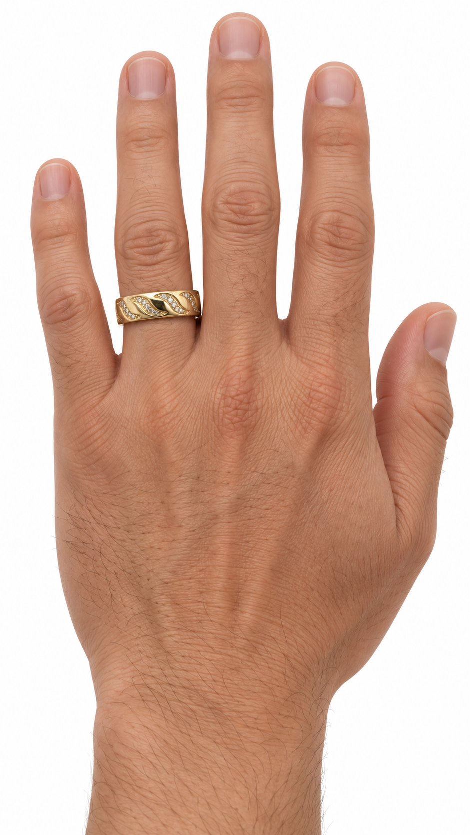 14 KT ANILLOS DE COMPROMISO DE HOMBRE