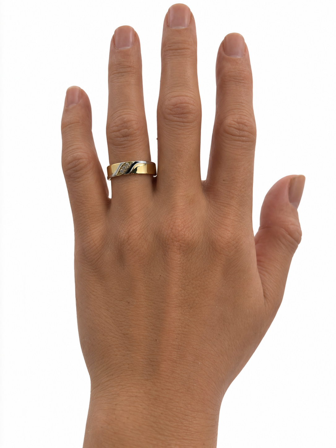 14 KT ANILLOS DE COMPROMISO DE HOMBRE
