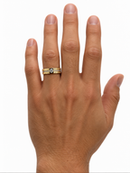 14 KT ANILLOS DE COMPROMISO DE HOMBRE