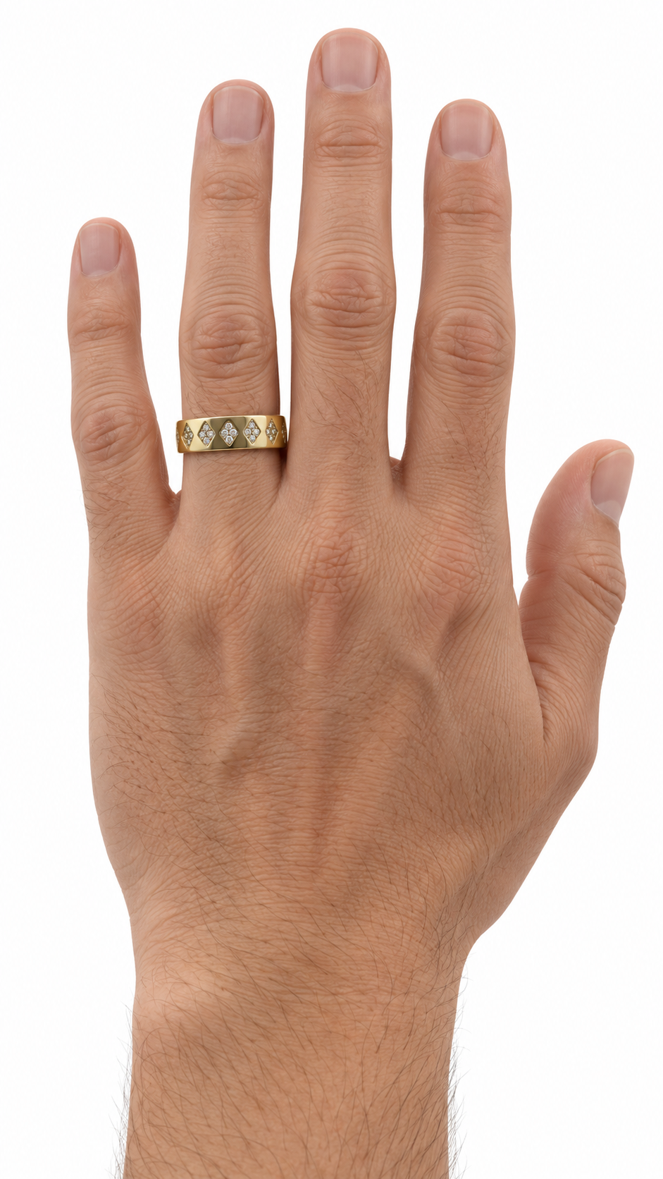 14 KT ANILLOS DE COMPROMISO DE HOMBRE