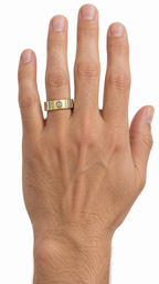 14 KT ANILLOS DE COMPROMISO DE HOMBRE