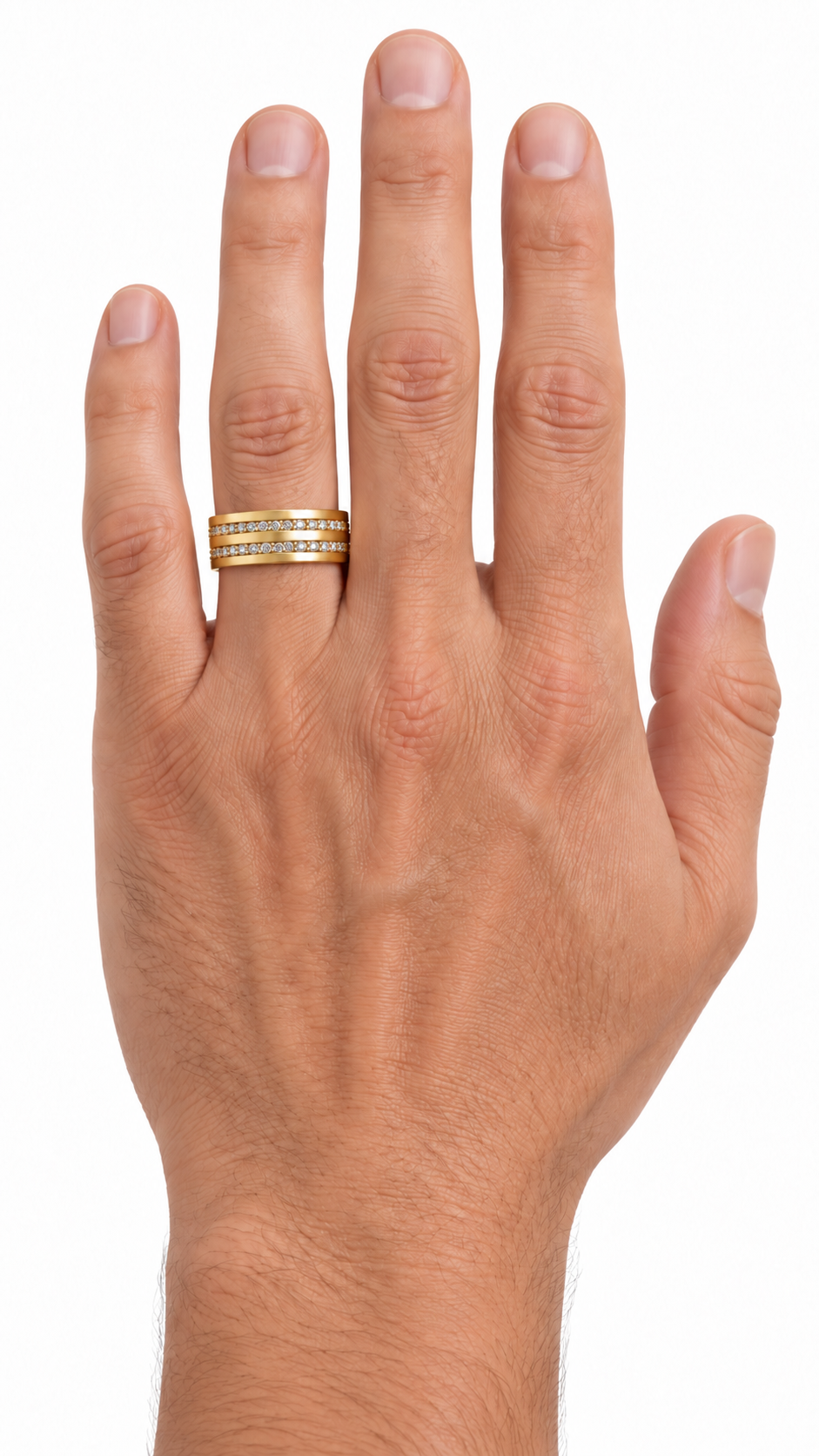 14 KT ANILLOS DE COMPROMISO DE HOMBRE