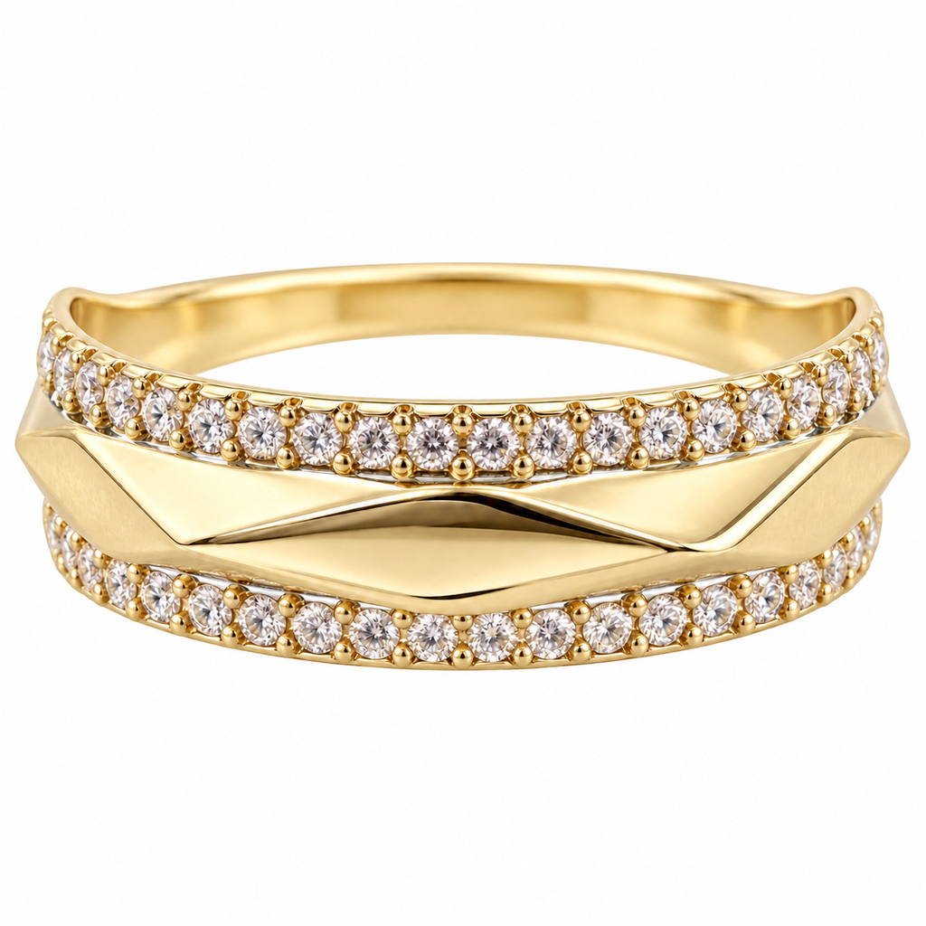 14 KT ANILLOS DE COMPROMISO DE HOMBRE
