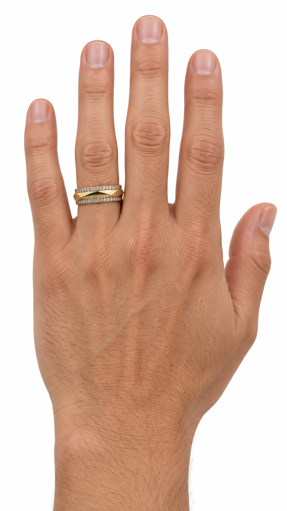 14 KT ANILLOS DE COMPROMISO DE HOMBRE