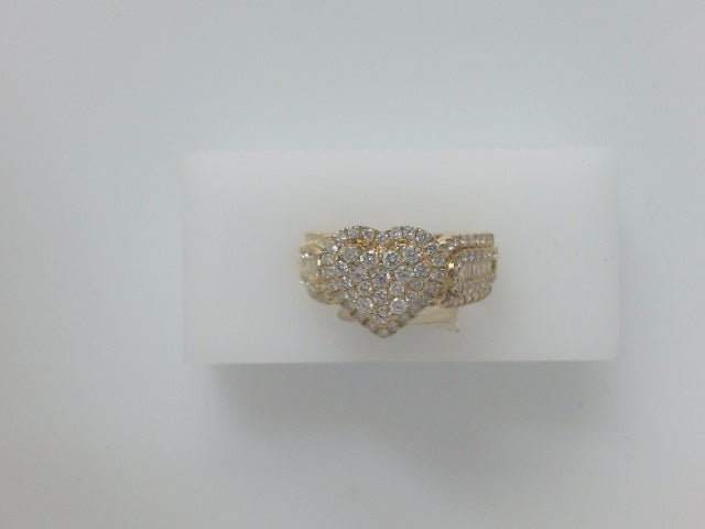 14k Yellow Gold Diamond Women's Wedding Ring 32.2g